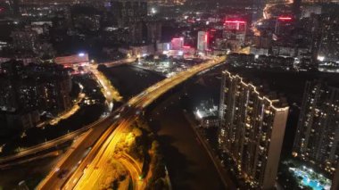 Asya şehrinin hava görüntüsü