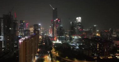 Asya şehrinin hava görüntüsü