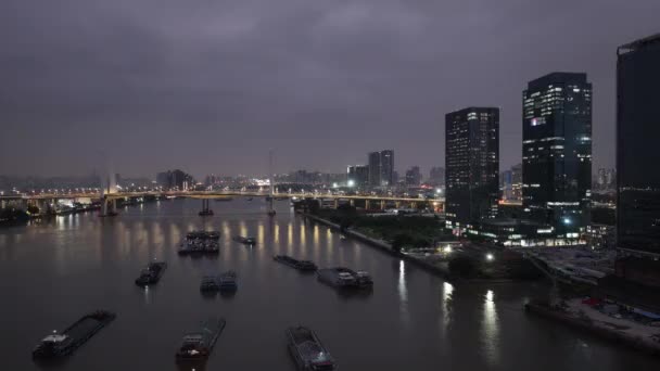中国广州 2023年10月12日 中国广州市风景的航拍 — 图库视频影像