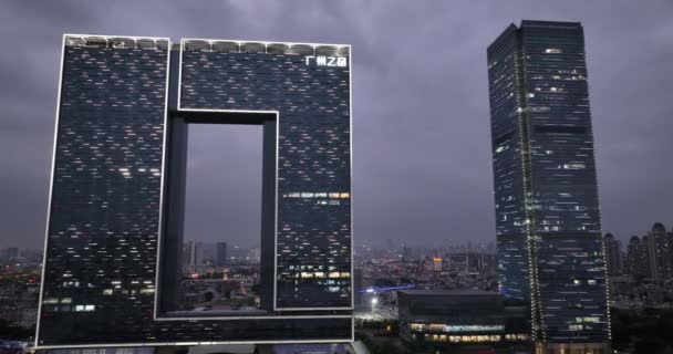 Guangzhou Cina Ottobre 2023 Riprese Aeree Del Paesaggio Nella Città — Video Stock