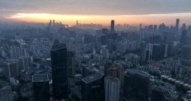 Guangzhou, Çin - 20 Eylül 2023: Guangzhou, Çin 'deki manzara görüntüleri