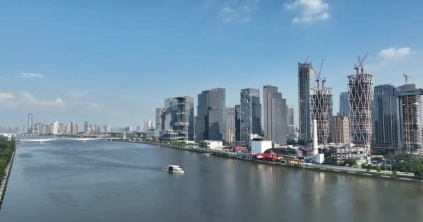 中国广州 2023年9月20日 中国广州市的空中景观 — 图库视频影像