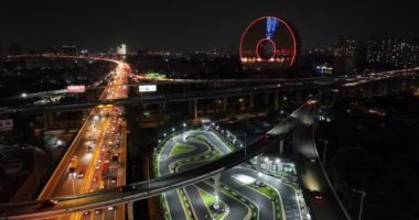 Asya şehrinin hava görüntüsü