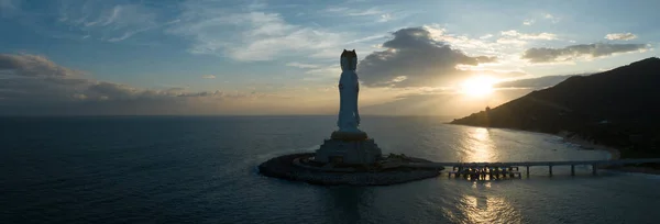 Guanyin Statue Seaside Nanshan Temple Hainan Island China — Stock Photo, Image