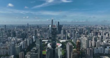 Çin şehrinin havadan görünüşü