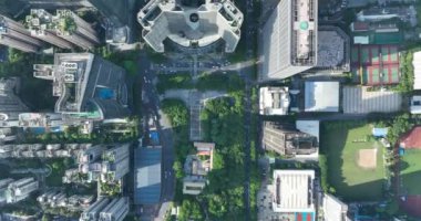 Çin şehrinin havadan görünüşü