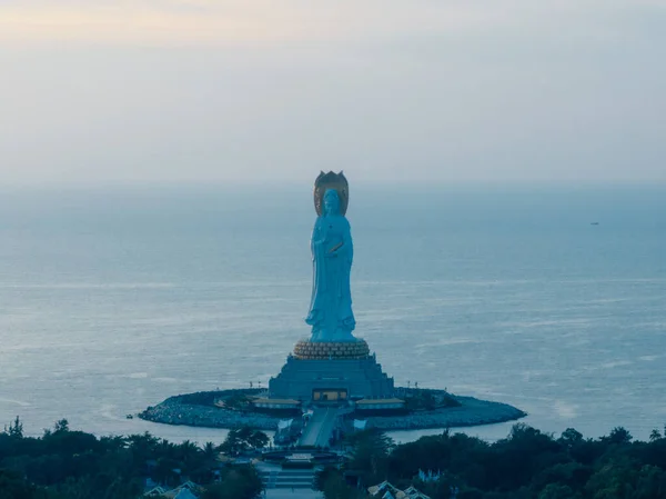 Beautiful Scene Guanyin Statue Seaside Nanshan Temple Hainan Island China — Stock Photo, Image