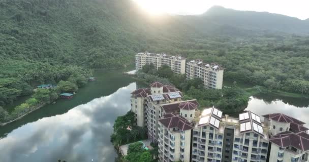 Casas Resort Modernas Província Hainan China — Vídeo de Stock