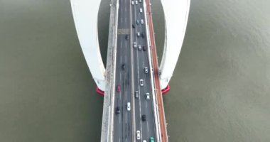 Guangzhou şehrinin havadan manzarası, Çin