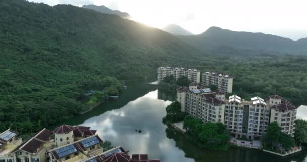 Casas Resort Modernas Província Hainan China — Vídeo de Stock