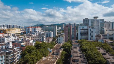 Sanya şehrindeki hava manzarası, Çin
