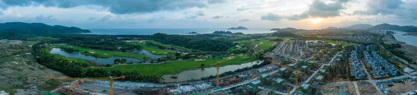 Aerial View Construction Site Hainan Island China — Stock Photo, Image