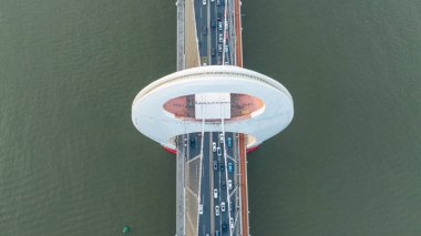 Guangzhou ,China - July 26,2023: Aerial view of landscape in Guangzhou city, China clipart