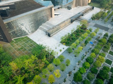 Shenzhen şehrinin havadan manzarası, Çin