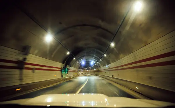 Guida Auto Tunnel — Foto Stock