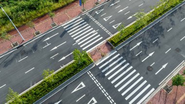 Çin 'de kentleşmenin hava manzaralı yeni sürüş yolu