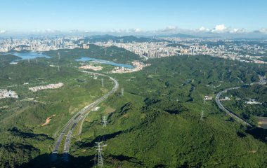 Shenzhen şehrindeki hava manzarası, Çin