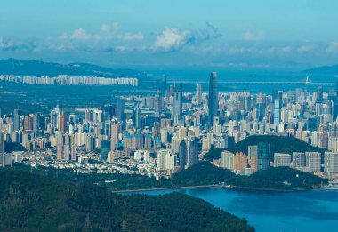 Shenzhen şehrindeki hava manzarası, Çin