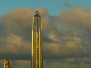 Shenzhen şehrindeki şehir merkezinin hava manzarası, Çin