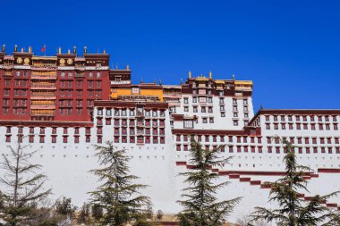 Potala palace in tibet China clipart