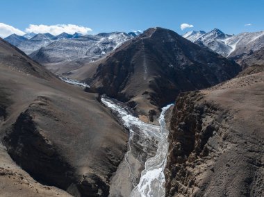 Tibet, Çin 'deki Everest Dağı manzarası