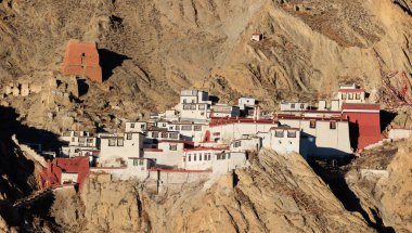 Geleneksel Tibet Tapınağı manzarası, Çin