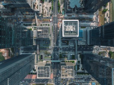 Guangzhou, Çin - 27 Mart 2025: Guangzhou şehrindeki hava manzarası, Çin