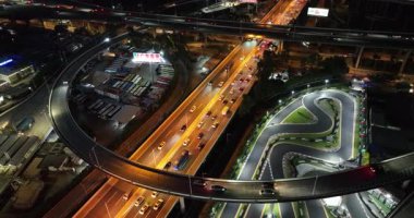 Asya şehrinin hava görüntüsü