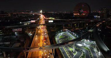 Asya şehrinin hava görüntüsü