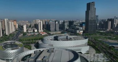 Chengdu, Çin - 11 Mayıs 2024, Chengdu şehrinin hava görüntüleri, Çin