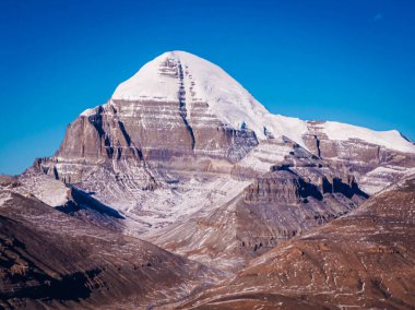 Tibet, Çin 'deki Kailash Dağı manzarası