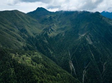 Güzel yüksek irtifa dağ manzarası
