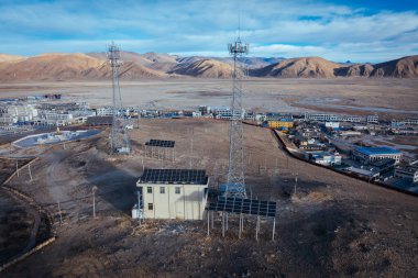 Tibet, Çin 'de kış manzarası