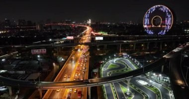 Asya şehrinin hava görüntüsü