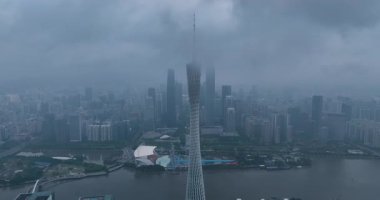 Guangdong şehrindeki manzara manzarası, Çin   