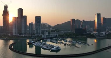 Shenzhen, Çin - 20 Mart 2025: Çin 'in Şenzen kentindeki manzara görüntüleri 