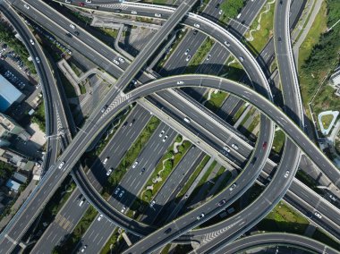 Chengdu, Çin - 15 Haziran 2025, Chengdu şehrindeki hava manzarası, Çin