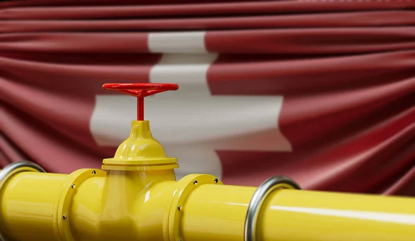 Switzerland Oil Gas Fuel Pipeline Oil Industry Concept Rendering —  Fotos de Stock