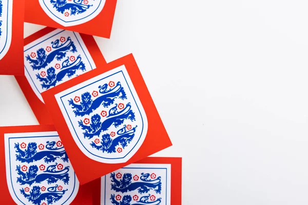 Londres Reino Unido Diciembre 2022 Logotipo Del Fútbol Inglaterra Tres — Foto de Stock