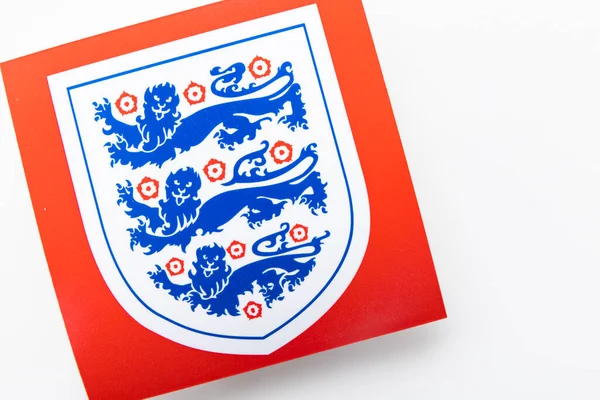 Londres Reino Unido Diciembre 2022 Logotipo Del Fútbol Inglaterra Tres —  Fotos de Stock