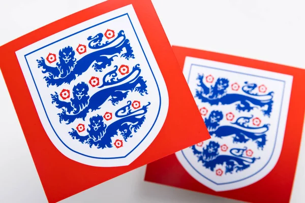London Egyesült Királyság 2022 December England Football Logo Három Oroszlán — Stock Fotó
