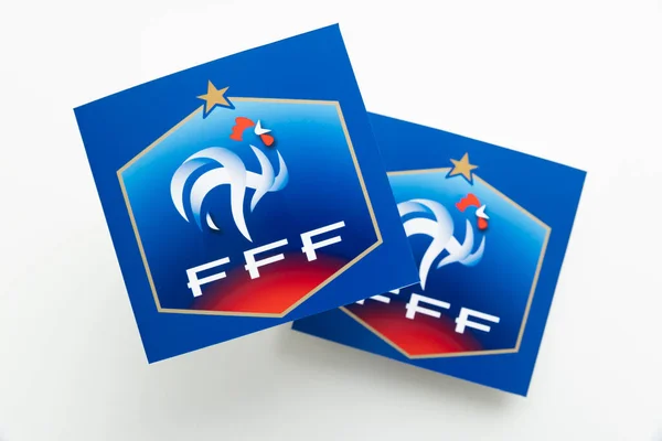 Londres Reino Unido Dezembro 2022 França Logotipo Equipa Nacional Futebol — Fotografia de Stock