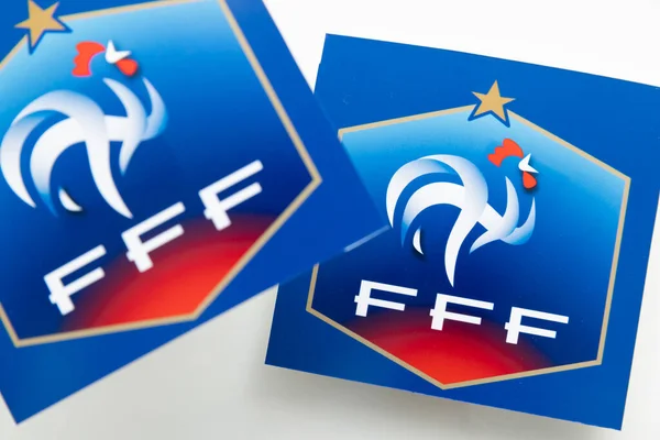 2022年12月 法国国家足球队标志 法国足协徽章 — 图库照片