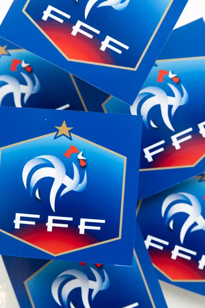 Londýn Prosinec 2022 Francouzský Národní Fotbalový Tým Logo Francouzský Fotbalový — Stock fotografie