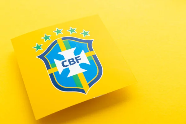 London Ngiltere Aralık 2022 Brezilya Milli Futbol Takımı Logosu Brezilya — Stok fotoğraf