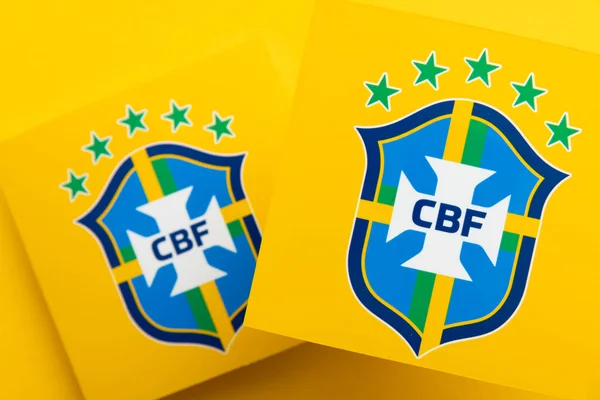2022年12月 巴西国家足球队标志 巴西足球总会徽章 — 图库照片
