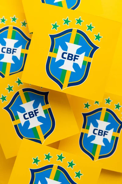 Londra Regno Unito Dicembre 2022 Logo Della Nazionale Brasiliana Calcio — Foto Stock