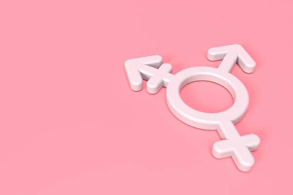 Transgender Symbool Eenvoudig Grafisch Pictogram Weergave — Stockfoto