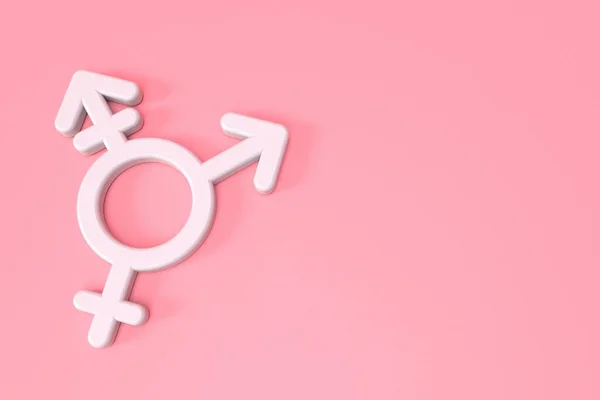 Símbolo Transgénero Icono Gráfico Simple Renderizado —  Fotos de Stock
