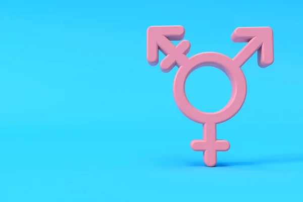 Transgender Symbol Enkel Grafisk Ikon Rendering — Stockfoto